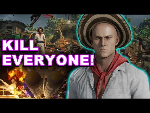 Can I Kill Everyone In Santa Fortuna At The Same Time? // Hitman Kill Everyone Challenge