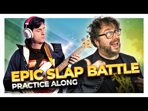 DAVIE504 Epic Slap Bass Battle  - Practice Along - Electric Bass Lesson - Let's Practice!