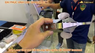 Máy Laser fiber cnc cắt tấm nguồn cắt 3Kw Ironwood
