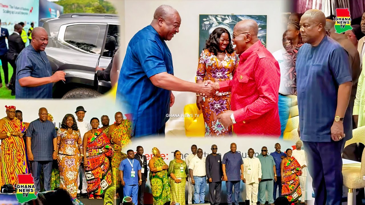 Prz Mahama Happily hosts Akufo Addo. Watch his Convoy beautifully arrive for Kwahu Business Forum 26