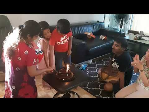 Alvina 1st Birthday cake cutting....m funny thing is ,she slept