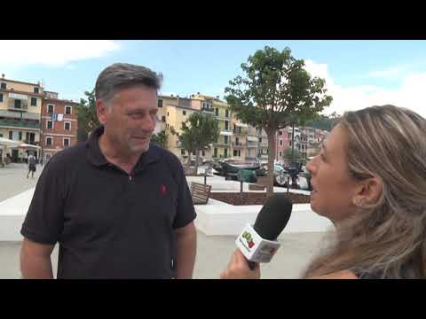 San Terenzo, la nuova piazza Brusacà, il Sindaco 19-07-2019