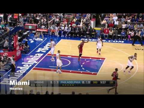 Dwyane Wade and LeBron James Full Combined Highlights 2013.02.23. at 76ers
