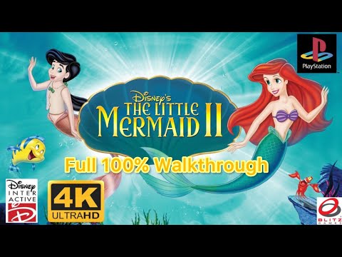 Disney's The Little Mermaid II [PS1] Full 100% Walkthrough - 4K60ᶠᵖˢ UHD