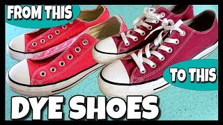 How To Dye Your Converse (Shoes) 📍 How To With Kristin
