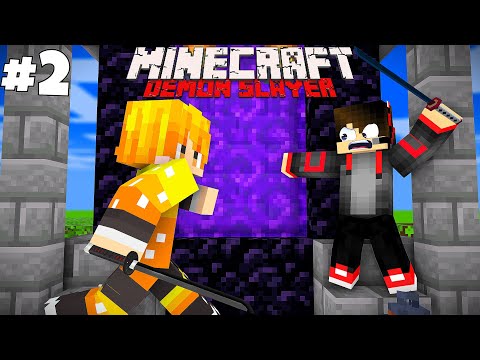 We Went To The Nether To Fight Demons !! Demon Slayer World Survival...#2 മലയാളം!!!