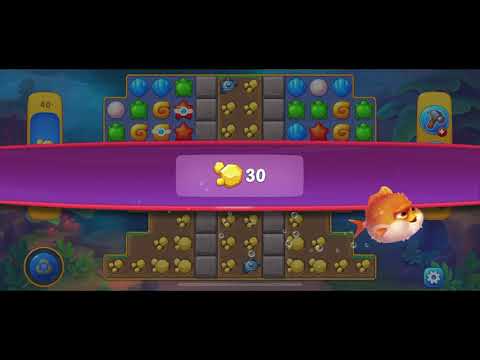 fishdom - level 40 Hard | save the fish game play | free match-3 game