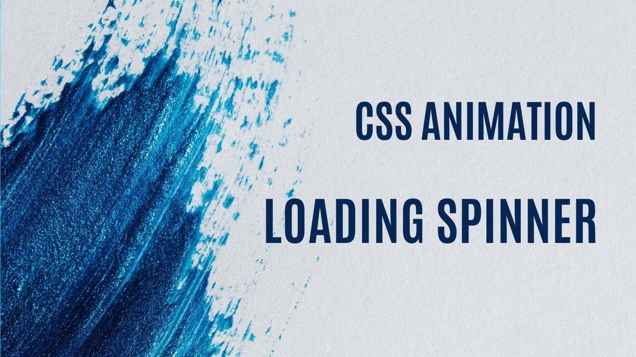 CSS Loading spinner in 1 minute