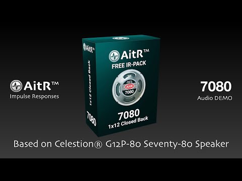 AitR™ 1x12 7080 FREE IR-Pack - AUDIO DEMO (Impulse Responses for Guitar Amp Modelers + FRFR)