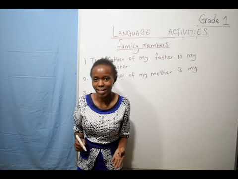 Grade 1   Language Activities -(Family Members)