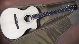 Video thumbnail for Taylor 214ce-N Grand Auditorium Nylon-String Acoustic Electric Guitar Open Box #taylor by Tohhma
