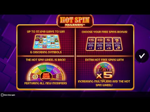 Hot Spin Megaways gameplay video