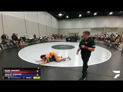127 Lbs Round 1 (8 Team) - Olive Linhorst, Illinois Vs Kinzley Sanchez, Arizona Black 2d80