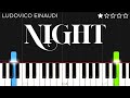 Ludovico Einaudi - Night | EASY Piano Tutorial