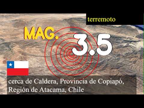 Terremoto cerca de Caldera, Provincia de Copiapó, Región de Atacama, Chile actualizaciones en vivo