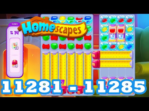 Homescapes Level 11281 - 11285 HD 3 - match puzzle Gameplay | android | IOS | 11282 | 11283 | 11284