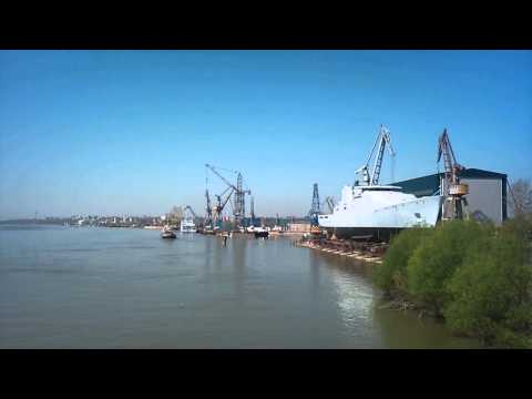 Slipway launching of Patrol Vessel - Holland Class P843 GRONINGEN