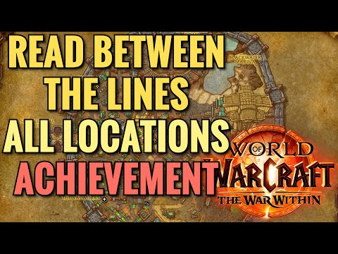 Read Between The Lines Achievement ALL Locations (WoW TWW)