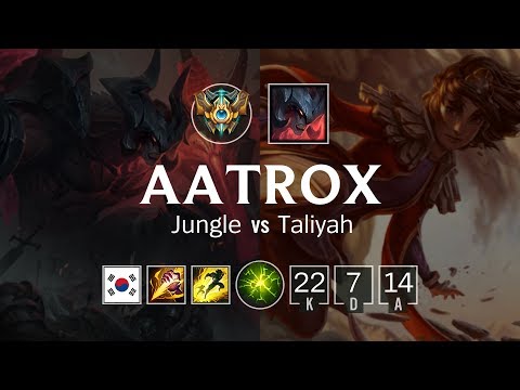 Aatrox Jungle vs Taliyah - KR Challenger Patch 8.22