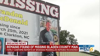 Remains of missing Bladen County man found four years after disappearance