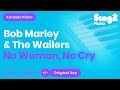 Bob Marley & The Wailers - No Woman, No Cry (Piano Karaoke)