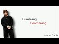 Bumerang, Moritz Garth - Learn German With Music, English Lyrics