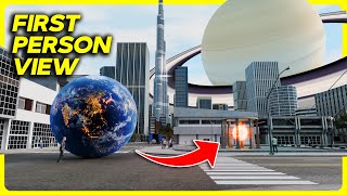 Solar System Size in Human Scale | 3D