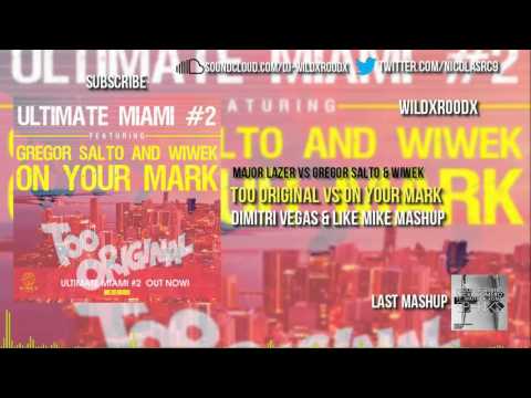 Major Lazer vs.Gregor Salto & Wiwek - Too Original vs.On Your Mark (DV&LM Mashup)(AMF 2015)