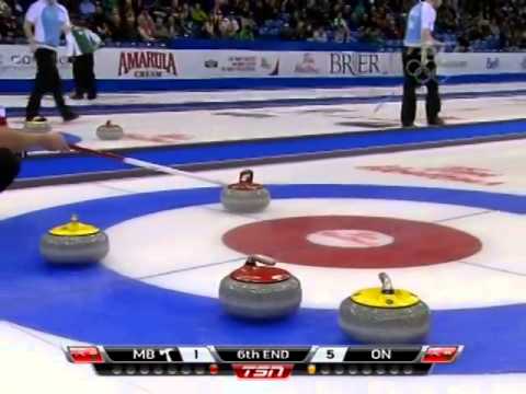2012 Tim Hortons Brier - Howard (ON) vs. Fowler (MB) Draw 11