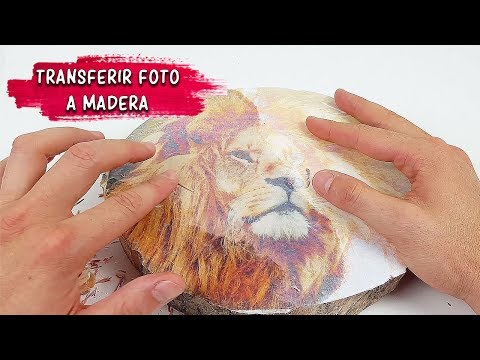 Cómo TRANSFERIR FOTO a madera con COLA BLANCA o RESISTOL BLANCO