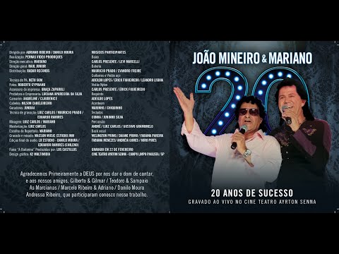 JOÃO MINEIRO & MARIANO - DVD COMPLETO 20 ANOS