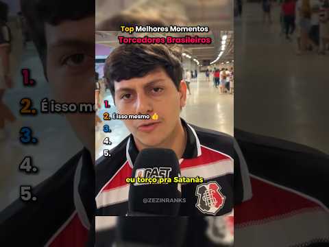 Rankeando Melhores Momentos de Torcedores Brasileiros #shorts #futebol #ranking #top5 #meme
