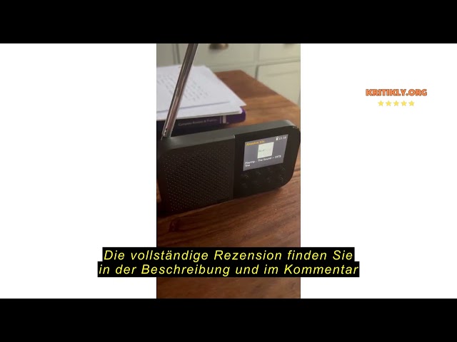 Vídeo relacionado con SHARP DR-P540(GY) Portable Digital Radio Osaka, Dab+, Dab and FM with RDS, Bluetooth 5.3, 2.4" Color Display, USB-C Power or Integrated Lithium Battery, Integrated Speaker, Headphone Connection.