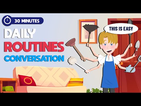Daily English Conversations for English Speaking Practice (A1-A2) | House’s Chores | English Story