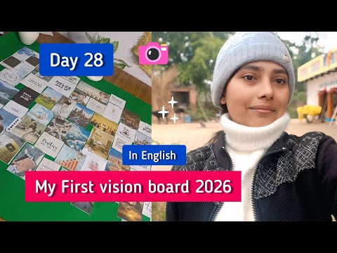 Making my First ever Vision Board for 2026 ✨ 💖 How I manifest my goals