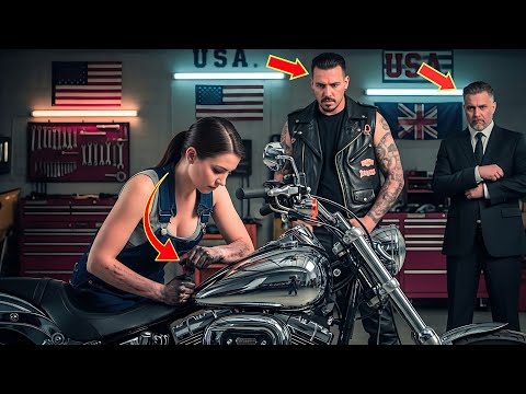 Brilliant Female Mechanic Fixes Hell’s Angel’s Bike — Fired, But CEO’s Hidden Truth Stuns Everyone!”