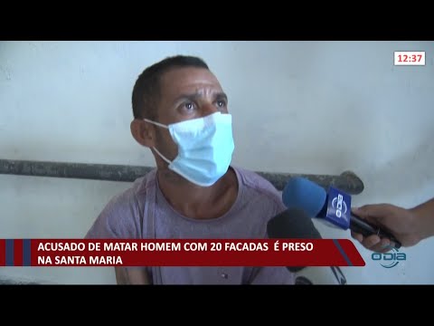 Acusado de matar homem com 20 facadas eÌ preso na Santa Maria 14 10 2021