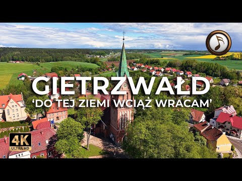 Gietrzwałd z lotu ptaka | Gietrzwałd - Do tej ziemi wciąż wracam 🎵  | 2025 | LECE W MIASTO™ [4K]