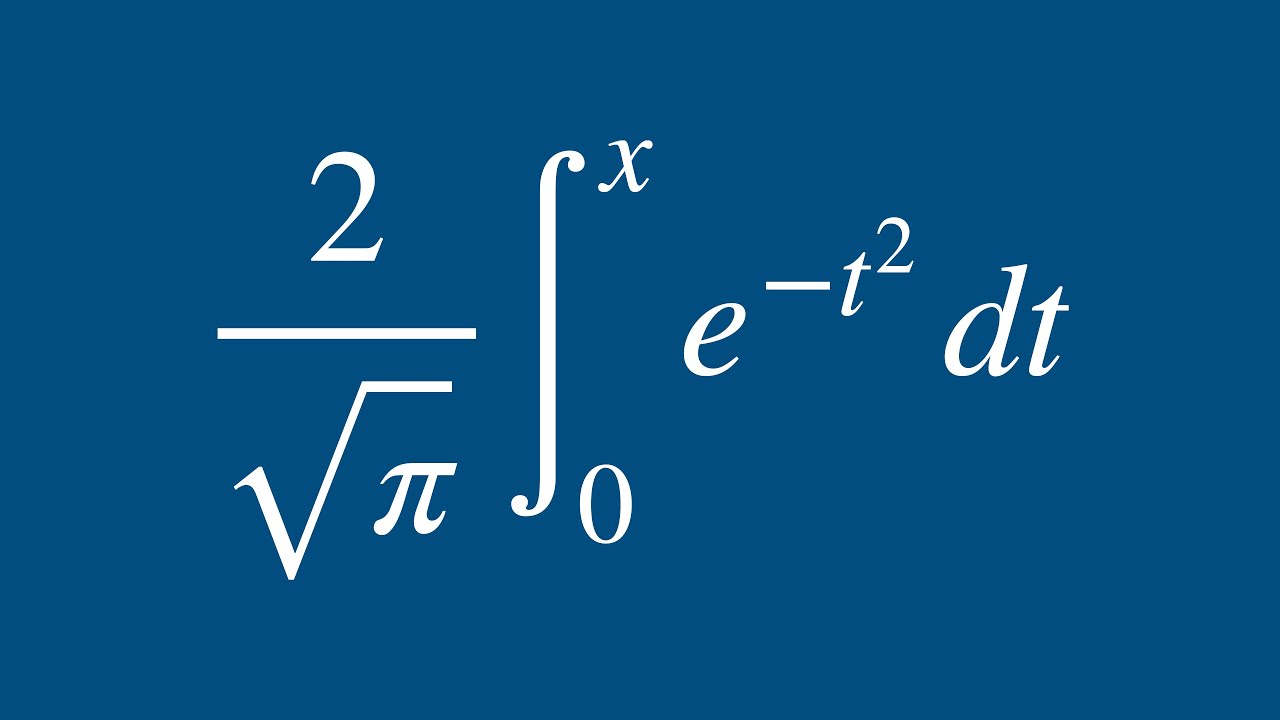 The Error Function Explained in Two Minutes - Daily Problem 52
