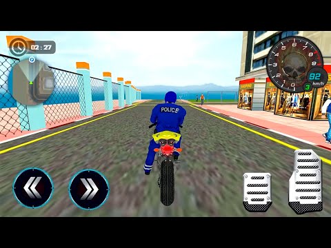 US Police Bike Gangster Chase Simulator 3D Game - Android Gameplay