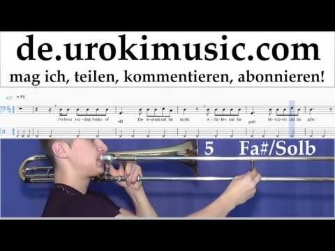Posaune Lernen The Chainsmokers & Coldplay - Something Just Like This Tabulatur Teil#2 um-i995