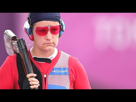 Zuzana Rehak Stefecekova  wins gold for Slovakia in the women's trap at Olympic 2021