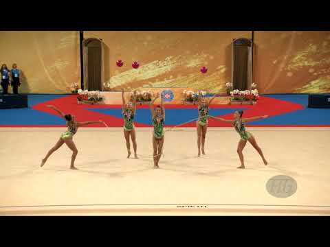 Greece (GRE) - 2018 Rhythmic Worlds, Sofia (BUL) - Qualifications 3 Balls + 2 Ropes