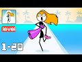 Run For Life Gameplay Walkthrough All Levels 1 20 Funny Stickman Run Puzzle Game