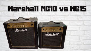 Video thumbnail for Marshall MG10 vs Marshall MG15 - Which Amp Is Better? Cheap Practice Amp Comparison by Best Guitars Now