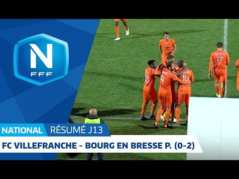 J13 : FC Villefranche B. - Bourg Peronnas 01 (0-2), le résumé I National FFF 2018-2019
