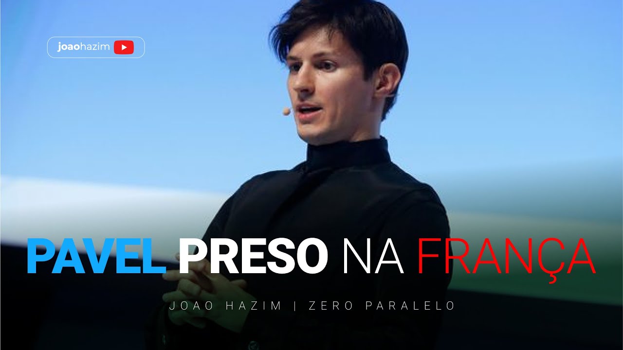 PAVEL DUROV - CEO DO TELEGRAM PRESO NA FRANÇA