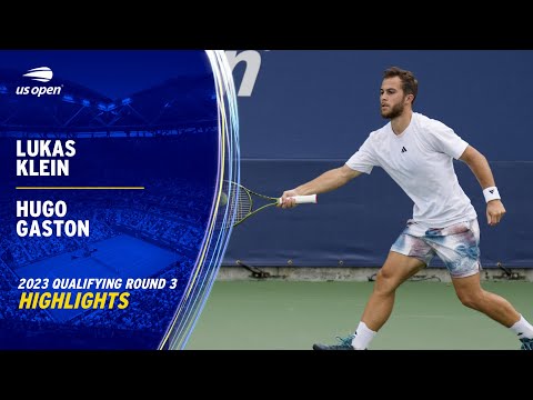 Hugo Gaston vs. Lukas Klein Highlights | 2023 US Open Qualifying Round 3