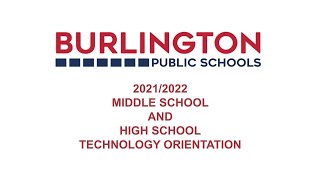 BPS Technology Orientation Middle and High School