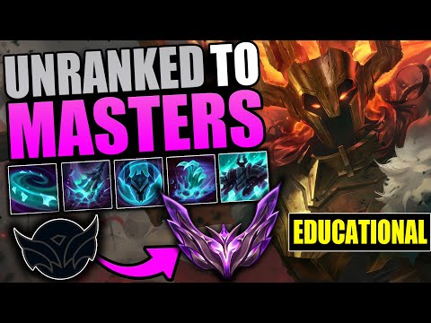 EDUCATIONAL Unranked to Masters ON MORDEKAISER JUNGLE | COMPLETE IN-DEPTH GUIDE TO WINNING EVERY ELO
